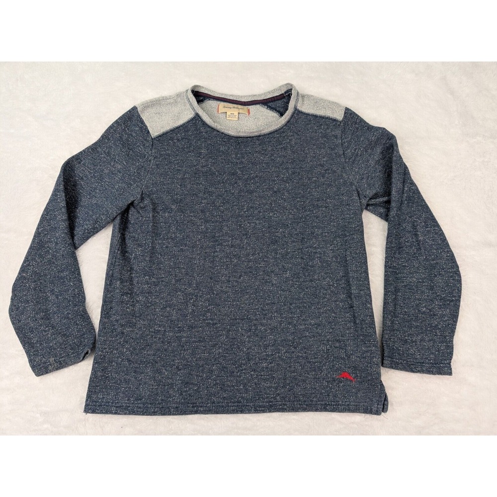 Tommy Bahama Terry Shirt Women's Size M Blue Cotton Poly Long Sleeve 229901‎